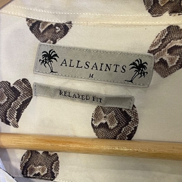 All Saints leapard print Heart Print Top - Picture 6 of 9
